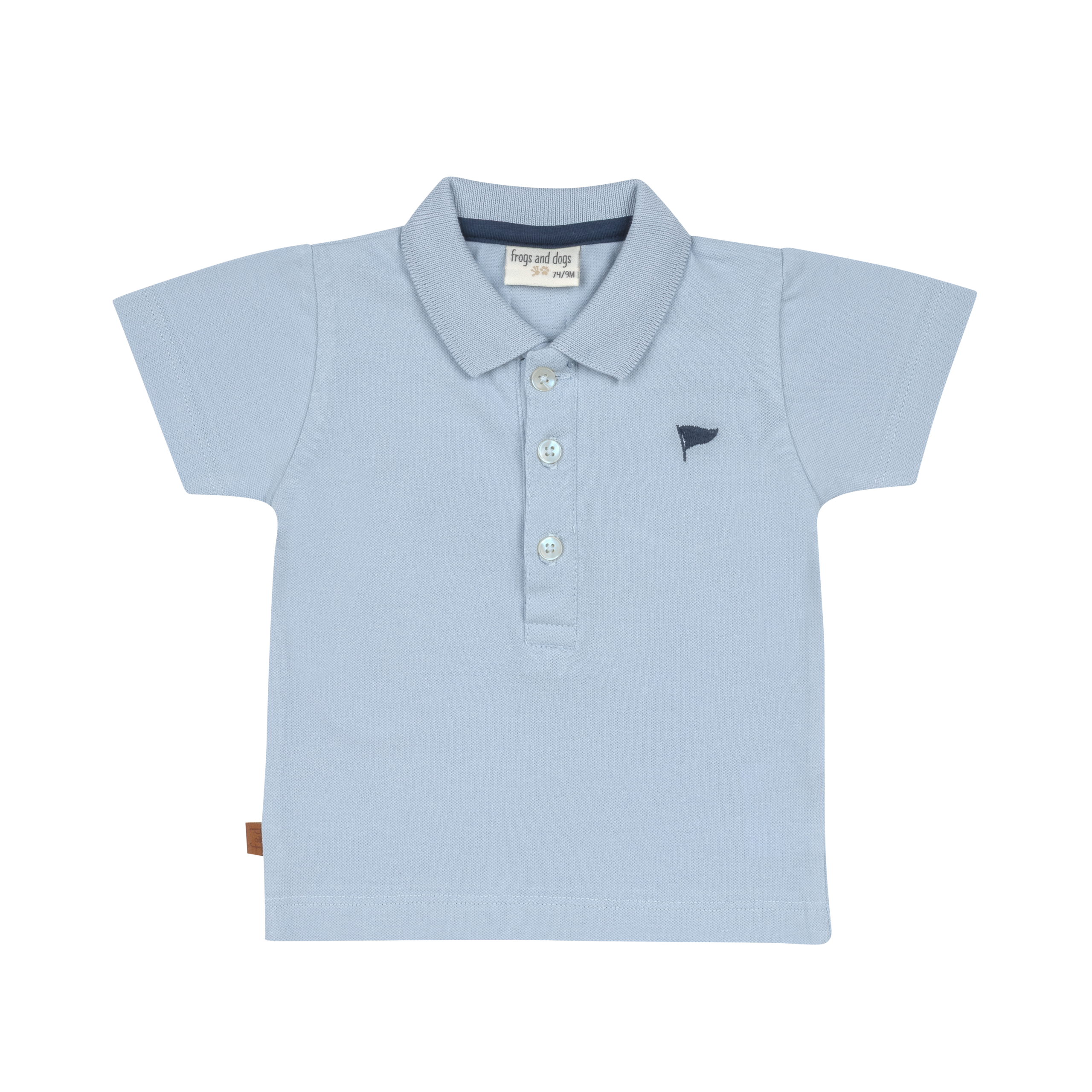 Baby Poloshirt Lichtblauw – Frogs and Dogs Kentucky Blue