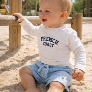 Frogs & Dogs baby short lichtblauw met koord