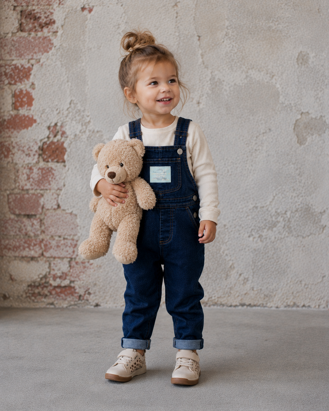 Denim Tuinbroek – Donkerblauw - Afbeelding 4