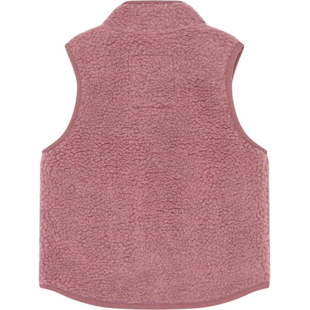 Petit Piao Fleece Bodywarmer – Dusty Rose - Afbeelding 3