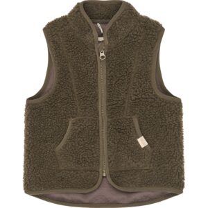 Petit Piao Fleece Bodywarmer – Major Brown