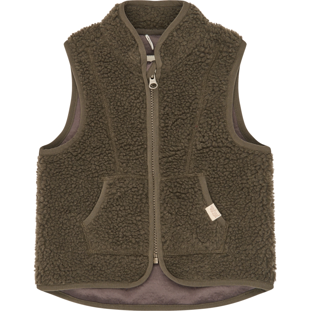 Petit Piao Fleece Bodywarmer – Major Brown