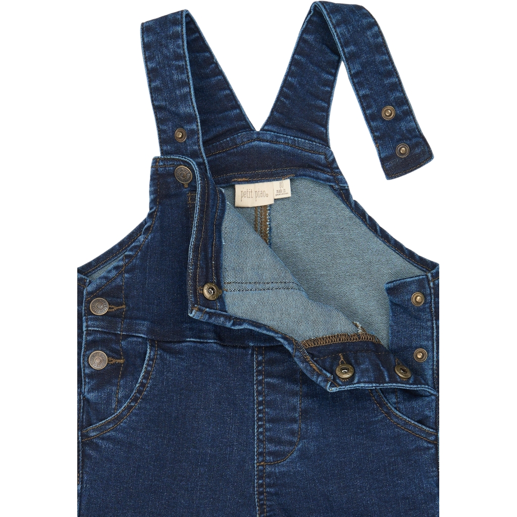 Denim Tuinbroek – Donkerblauw - Afbeelding 3