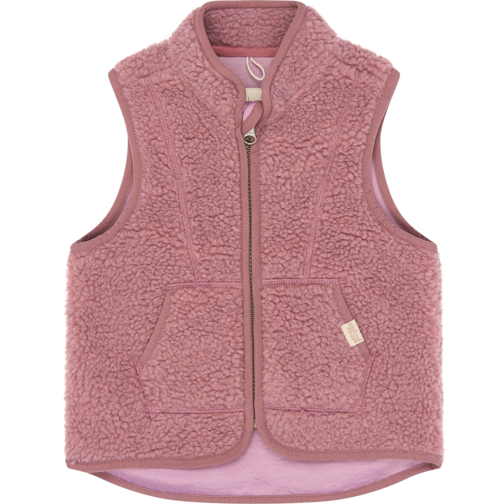 Petit Piao PPDesino fleece bodywarmer Dusty Rose voor kinderen