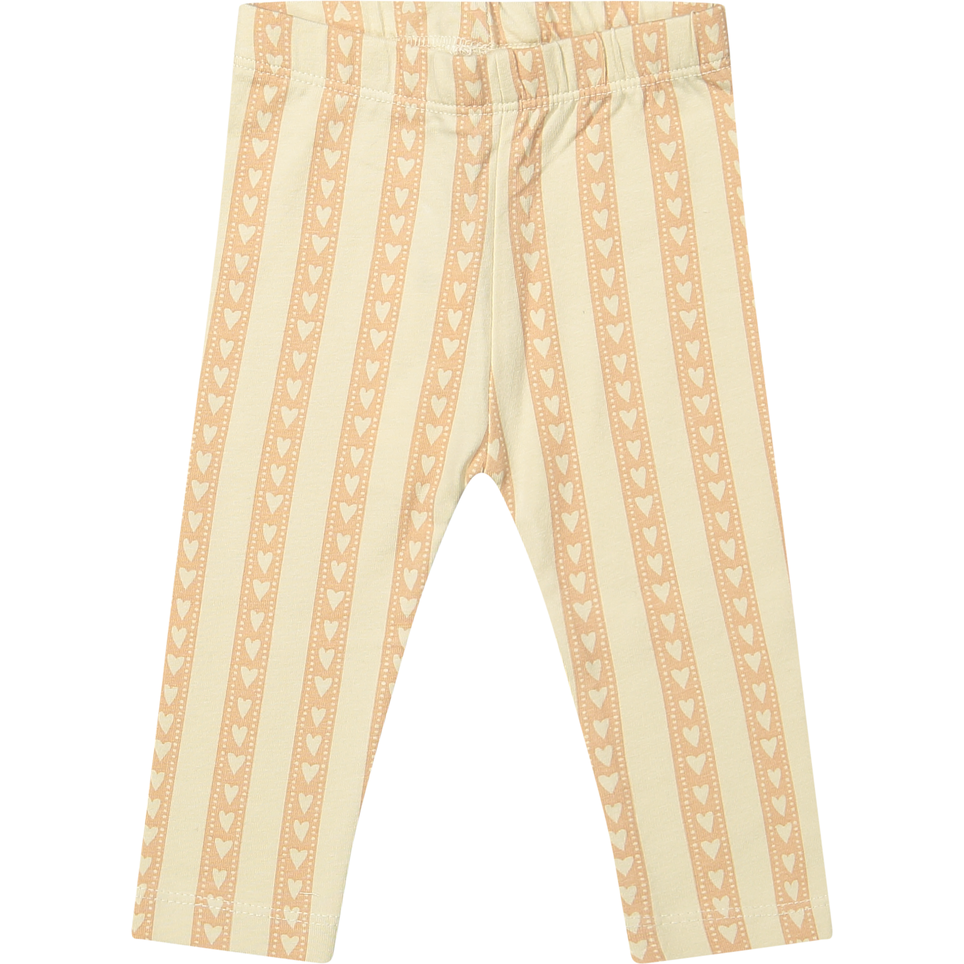 Riffle Amsterdam broekje met hartjes in beige voor baby