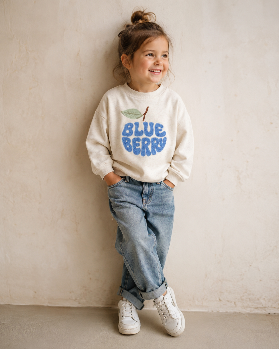 Petit Piao Sweater Blue Berry – Naturel