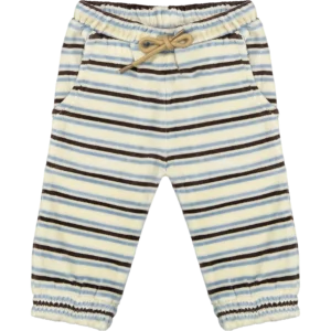 Riffle Amsterdam gestreept babybroekje crème blauw bruin