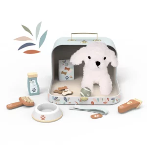 Speedy Monkey My First Dog verzorgingsset met pluchen hond en accessoires